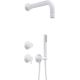 Concealed shower set with hand shower