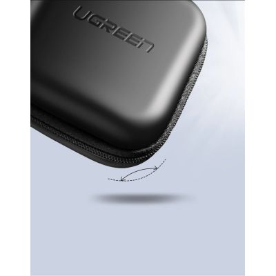 4. Ugreen case for headphones 8 cm x 8 cm black (40816)