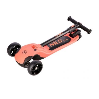 3. NILS FUN HLB122 LED pink children's scooter