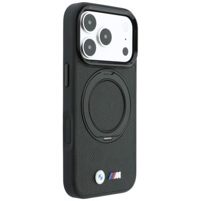 4. BMW Kevlar Ring Stand 360 MagSafe Case for iPhone 18 Pro Max / 17 Pro Max - Black