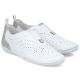 4. Women's leather openwork slip-on shoes, white Rieker 43663-80