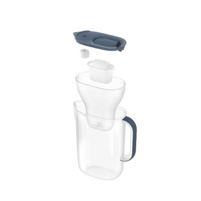 12. Brita Essential XL jug + 3 cartridges dark blue