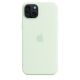 6. Apple Silicone Case with MagSafe Soft Mint, for Apple iPhone 15 Plus, MT103ZM/A