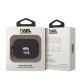 4. Karl Lagerfeld KLAP2RUNIKK AirPods Pro 2 cover black/black Silicone Karl Head 3D