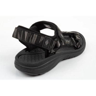 4. Lee Cooper men's shoes with velcro straps for summer beach sandals, lightweight black