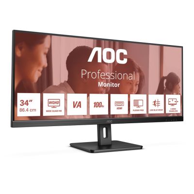 5. AOC U34E2M Computer Monitor 86.4 cm (34") 3440 x 1440 px Wide Quad HD Black