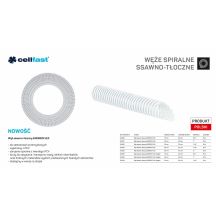 CELLFAST SUCTION AND DISCHARGE HOSE FOR PUMPS 19mm x 25m CLEAR ENERGO-FLEX