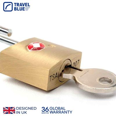 4. TRAVEL BLUE TSA LUGGAGE PADLOCK