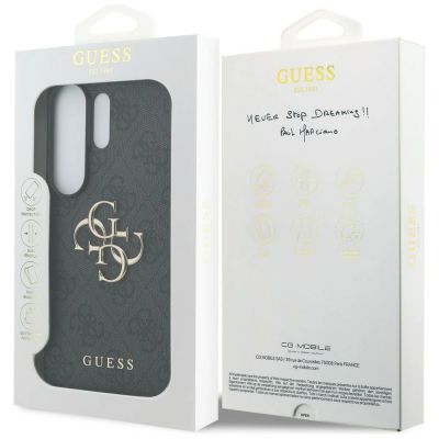 8. Guess 4G Big Metal Logo Case for Samsung Galaxy S26 Ultra - Black