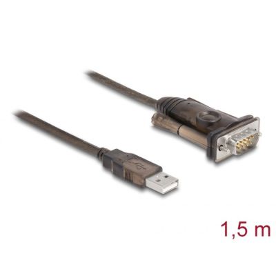 3. DeLOCK Adapter USB 2.0 Type-A to 1 x Serial RS-232 D-Sub 9-pin male with screws, 1.5 m