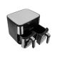 5. AIR FRYER BLOW 2500W 9L fat-free fryer, two-chamber