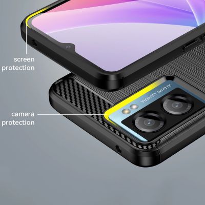 13. Carbon Case for Xiaomi Poco F4 5G flexible silicone carbon cover black