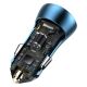8. Baseus Golden Contactor Pro fast car charger USB Type C / USB 40 W Power Delivery 3.0 Quick Charge 4+ SCP FCP AFC + USB Type C cable - Lightning blue (TZCCJD-03)