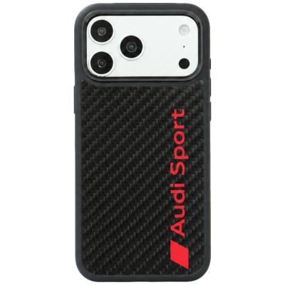 Audi R8 Carbon Fiber MagSafe Case for iPhone 18 Pro Max / 17 Pro Max - Black