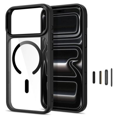 2. Tech-Protect Magmat Magsafe CC Case for iPhone 17 Pro / 18 Pro - Transparent Black