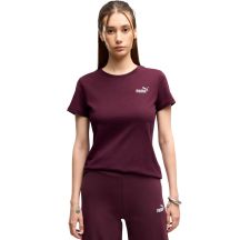 Women's Puma ESS Small No.1 Logo Tee(s) T-Shirt burgundy 682373 24