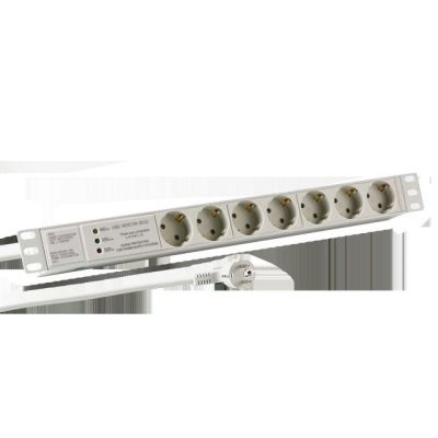 EFB Elektronik EK631DE.3GR Power Strip, 2 m, 7 x Mains Socket, Indoor, Light Grey