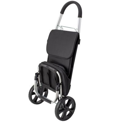 4. PREMIUM BLACK SHOPPING TROLLEY SEMI LINE