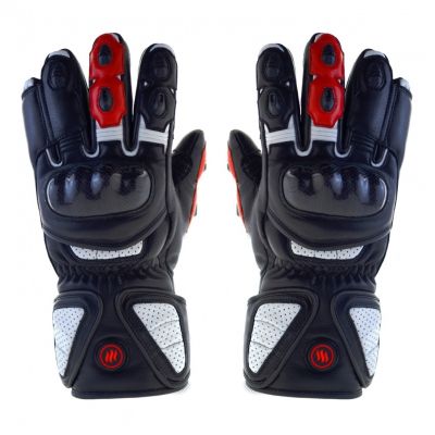 2. GLOVII HEATED MOTORCYCLE GLOVES, BATTERY- OR RECHARGEABLE-BATTERY POWERED, XL, BATTERIES, CHARGER AND CABLES INCLUDED, GDBXL