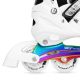 5. NH10905 4in1 LED WHITE ROLLER SKATES WITH RAINBOW HOCKEY BLADE SIZE M (35-38) NILS EXTREME