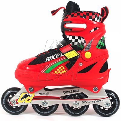 3. Roller skates with replaceable skid ROL188 adjustable red-black