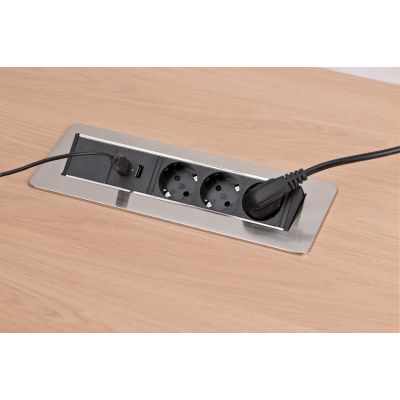 6. Indesk Power 3x 2xUSB Desktop Power Strip