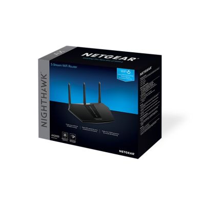 2. NETGEAR Nighthawk AX/5-Stream AX2400 WiFi 6 Router (RAX30) Wireless Router Gigabit Ethernet Dual-band (2.4 GHz/5 GHz) Black