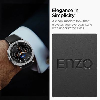 9. Spigen Enzo Strap for Samsung Galaxy Watch 40/44/46 mm - Black