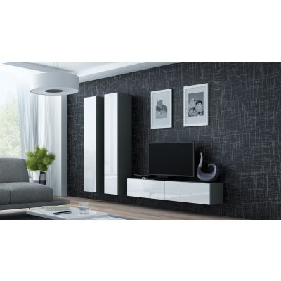 8. VIGO full display cabinet '180' 180/40/30 gray/white
