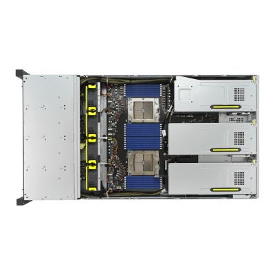 3. Asus Rack Platform (2U) RS720A-E12-RS24U AMD Epyc 9004 (24x NVMe, 2xM.2, 3xGPU, 2x10Gbe, IPMI, 1+1 2600W)