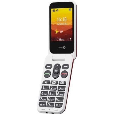 9. Doro Leva L20 7.11 cm (2.8") 132 g Red, White Functional phone