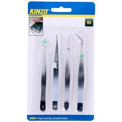 8. KINZO TWEEZERS SET OF 4