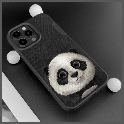 9. Nimmy Big Eyed Pet 2.0 Panda case for iPhone 15 Pro - black