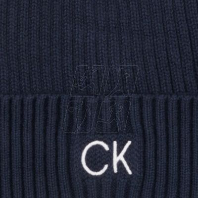 3. Calvin Klein Classic Cotton Rib Beanie K50K509680