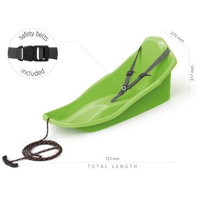 4. GREEN MINI TOPO PLASTIC SLED
