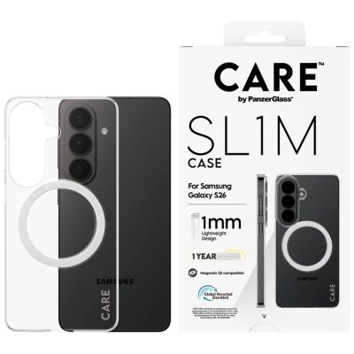 CARE by PanzerGlass SL1M Case for Samsung Galaxy S26 - Transparent