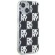 4. DKNY IML Checkered Mono Pattern case for iPhone 15 Plus / 14 Plus - black