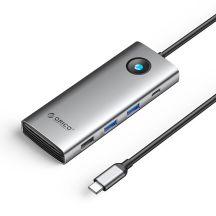Orico PW11 8in1 USB-C Docking Station 2x USB-A 3.0 1x USB-A 2.0 1x USB-C 3.0 1x USB-C PD 100W 1x HDMI 4K 60Hz 1x VGA 1080P 60Hz 1x RJ45 Gigabit Ethernet - Gray