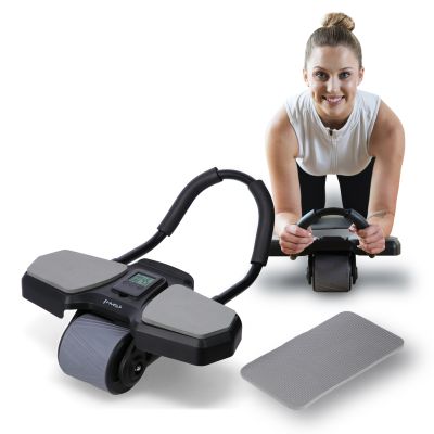 2. KA10 BLACK ABS WHEEL AUTOMATIC WHEEL FOR EXERCISING THE ABDOMINAL MUSCLES WITH SUPPORT
