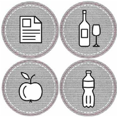 7. GARBAGE BINS 22 L SET 3 PCS ANTHRACITE