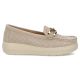 2. Beige leather wedge loafers Filippo DP7652