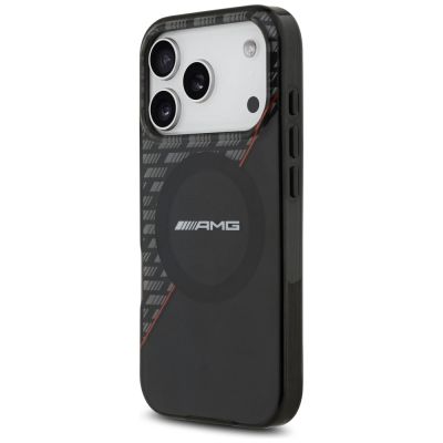 2. Mercedes AMG IML Double Layer Rhombs MagSafe Case for iPhone 18 Pro / 17 Pro - Black and Red