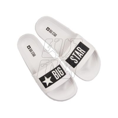 4. White Big Star M DD174700 pool slippers for the pool