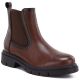 5. Women's brown leather ankle boots, Sergio Leone BT-01-S