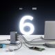 9. Joyroom JR-TCM02 Multiport GaN Charger 65W EU 4x USB-C 2x USB-A - Dark Gray