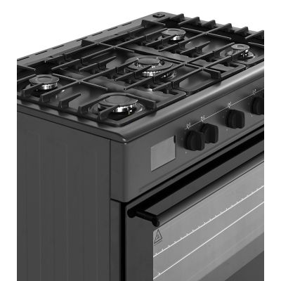 4. Ravanson KWGE-K90A Cheff Modern Black gas-electric cooker