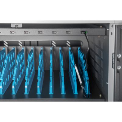 16. DIGITUS mobile cabinet on wheels for charging up to 30 notebooks/tablets up to 15.6"