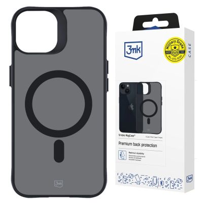 3. 3mk Smoke MagCase with MagSafe for iPhone 15 - semi-transparent