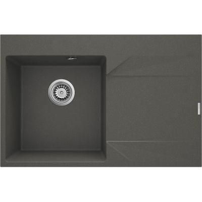 Single-bowl granite sink with drainer - right
