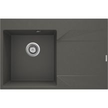 Single-bowl granite sink with drainer - right